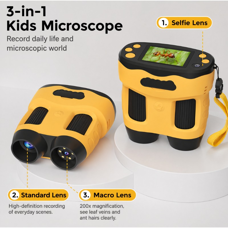 Kids Education News - 4K 1000X Microscoop Camera Digitale voor