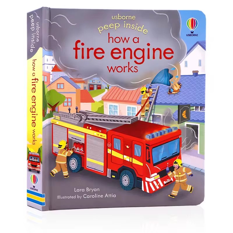 Kids Education Age - Usborne Peep Inside Hoe een brandweerauto