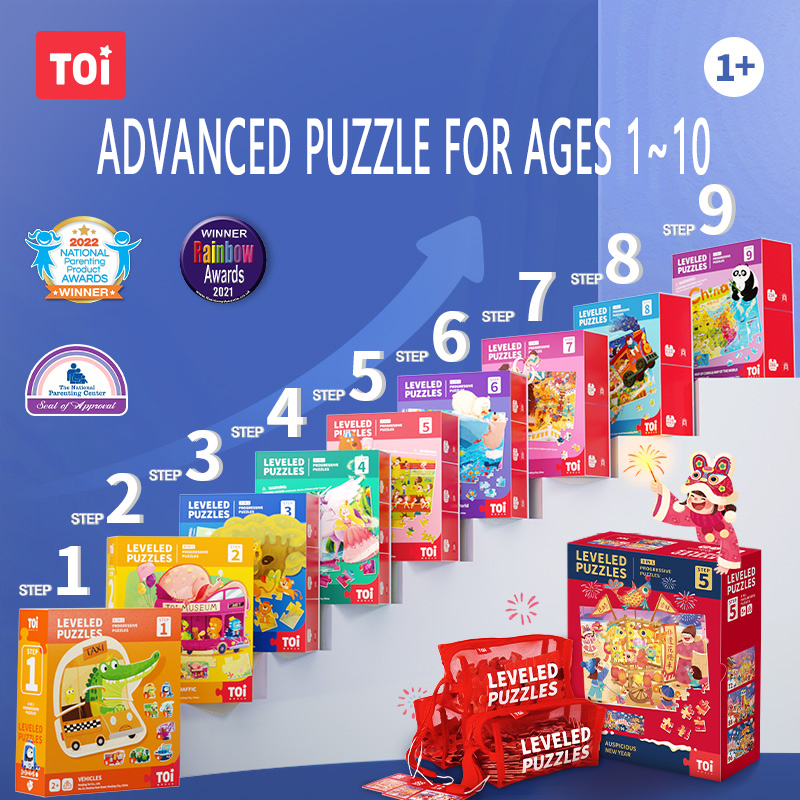 Kids Education Level - TOI Leveled Puzzels Geavanceerde puzzel Klassiek