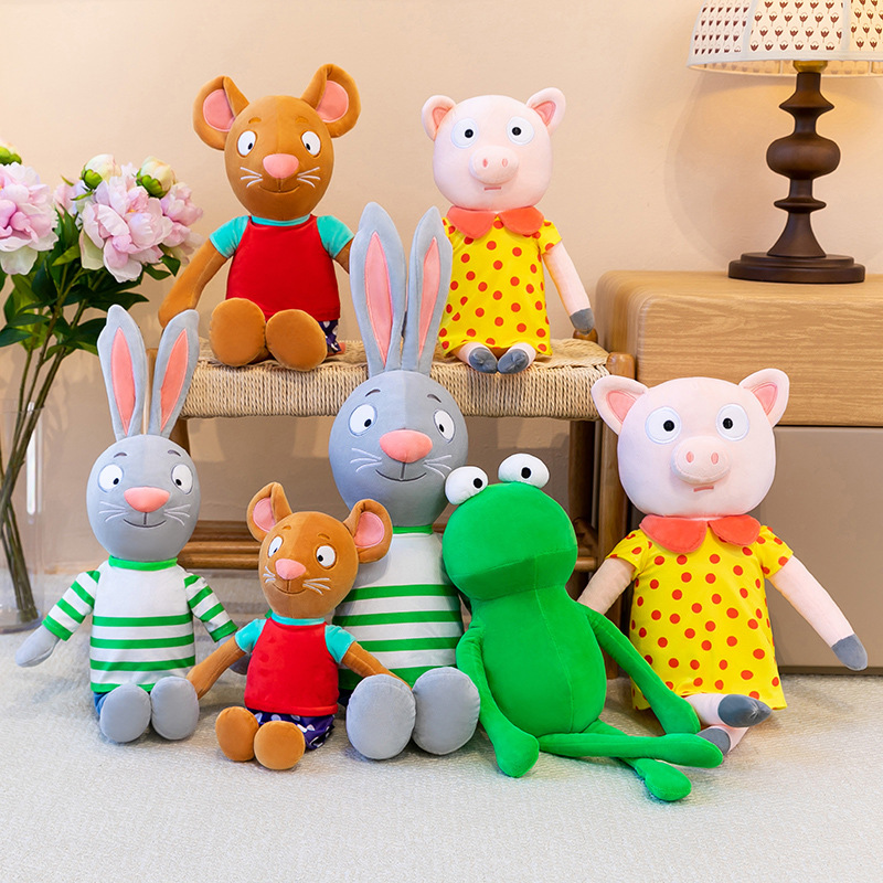 Kids Education Movies - Grote 60cm Pip en Posy knuffels,