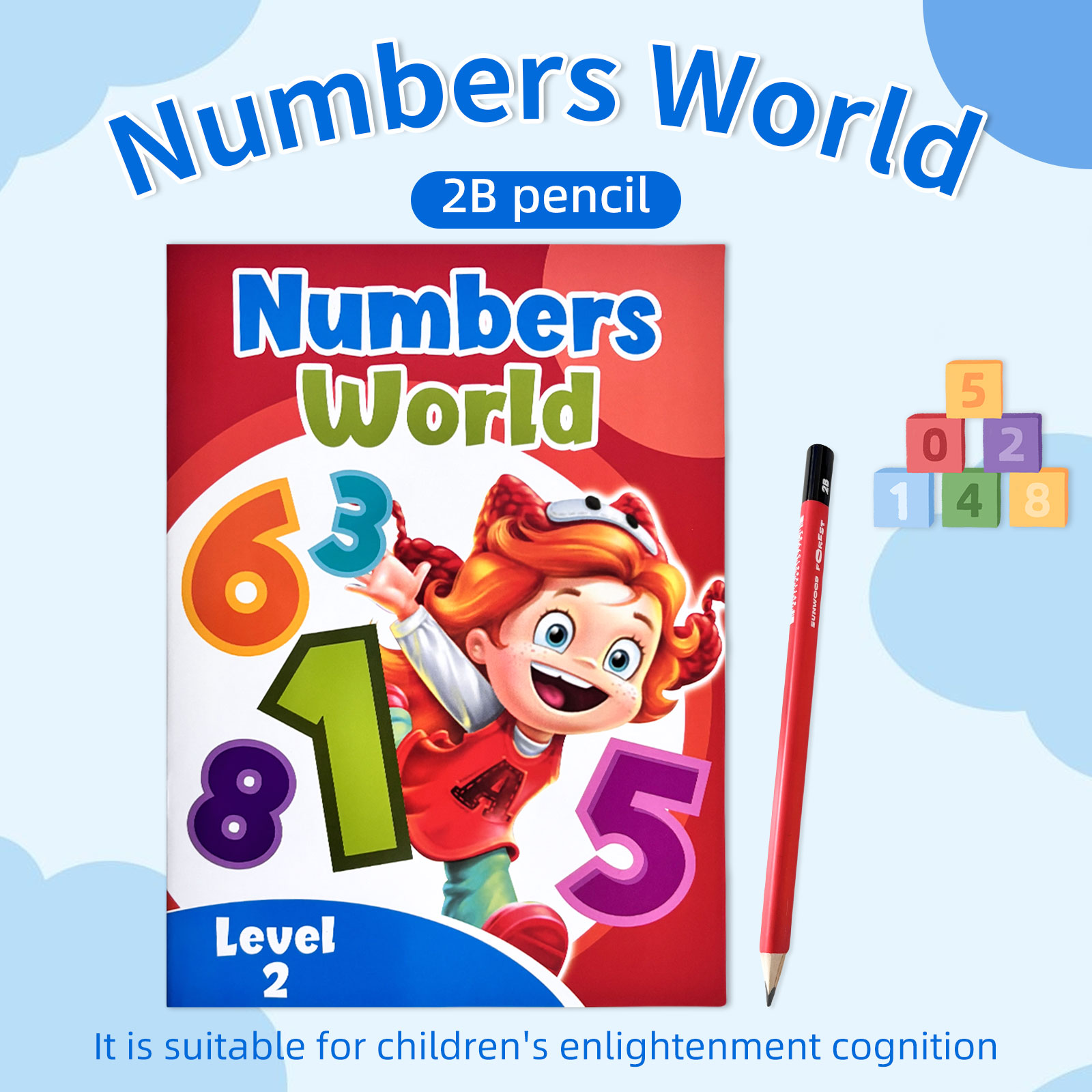Kids Education Level - Numbers World Niveau 2 Wiskunde Werkboek