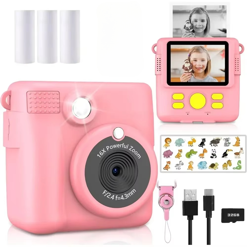 Kids Education News - Instant Print-camera voor kinderen, camera voor