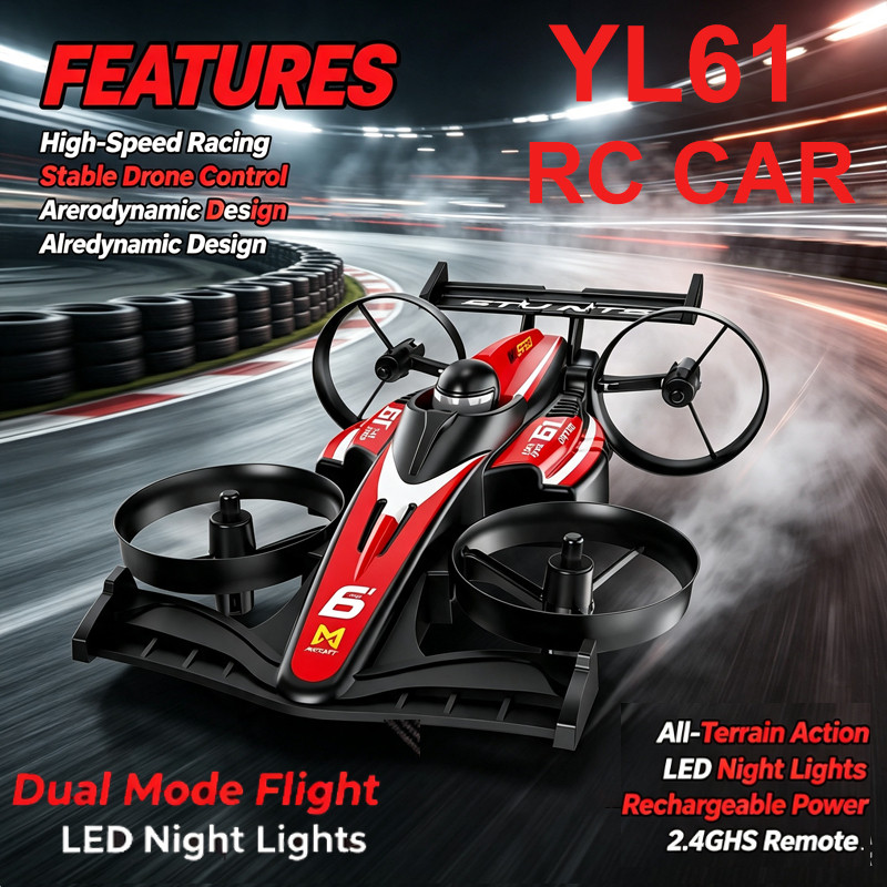 Kids Education Help - Nieuwste YL61 2-in-1 Afstandsbediening Race Drone