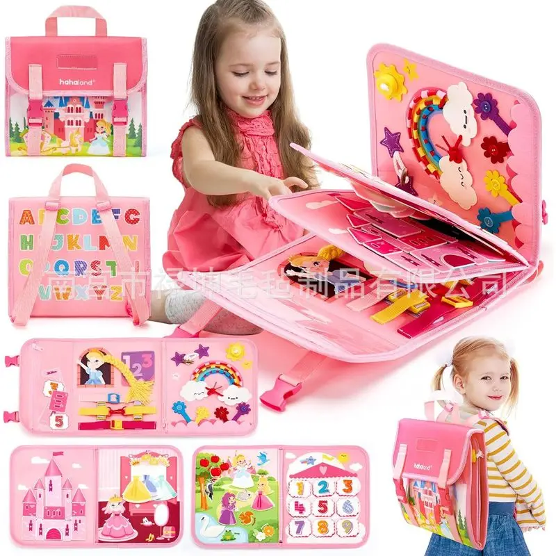 Kids Education Learning - Princess Montessori Vilt Drukdoosje Peuter Levensvaardigheden