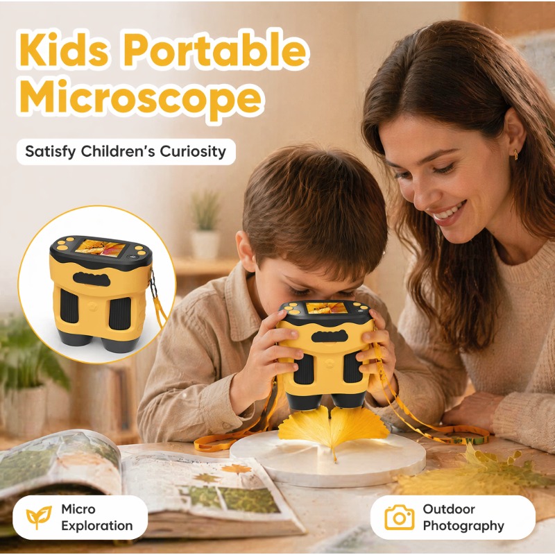Kids Education News - Microscoopcamera 4K 1000X Digitaal voor kinderen