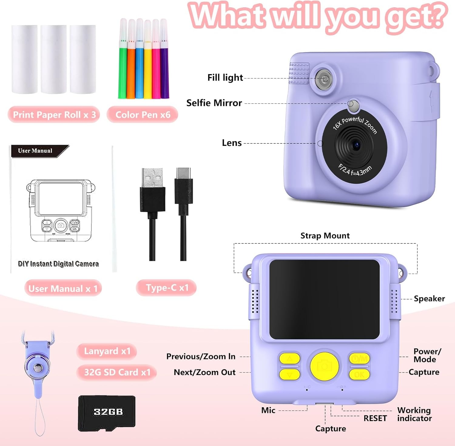 Instantprint Camera Voor Kinde - Kids Education News recensie en prijs