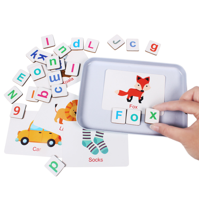 Houten puzzel Flash-kaarten Sp - Kids Education Words recensie en prijs