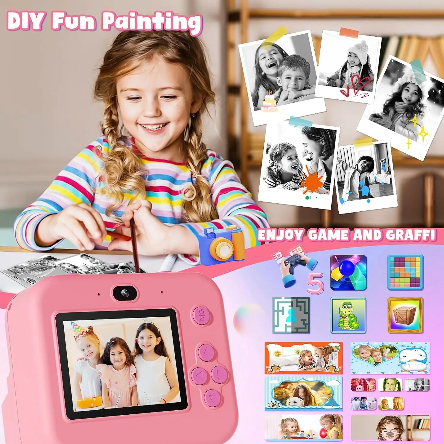 newInstant Print Camera Met 32 - Kids Education News recensie en prijs